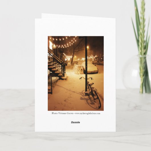 Prettige feestdagen (plural:) Kaart - de Sneeuwval (Achterkant)