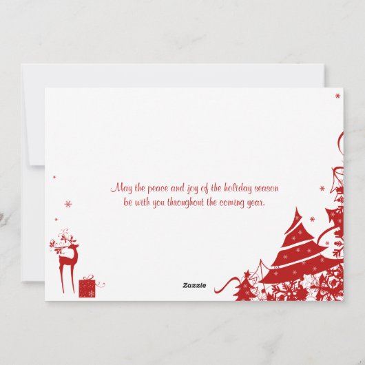 Prettige feestdagen (plural:) Kaart | Faux Bord, (Achterkant)