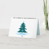 Prettige feestdagen (plural:) Kaart van de Boom (Achterkant)