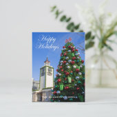 Prettige feestdagen (plural:) - Kerstboom bij de (Staand voorkant)