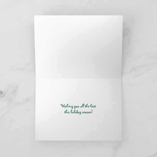 Prettige feestdagen (plural:) Kerstkaart (Binnen)