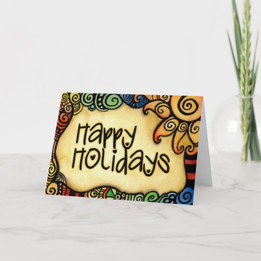 Prettige feestdagen (plural:) Kerstkaart Kaart (Voorkant)