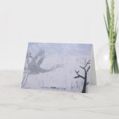 Prettige feestdagen (plural:) Kraan Whooping (Achterkant)