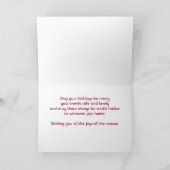 Prettige feestdagen (plural:) op de Baai Kaart (Binnen)