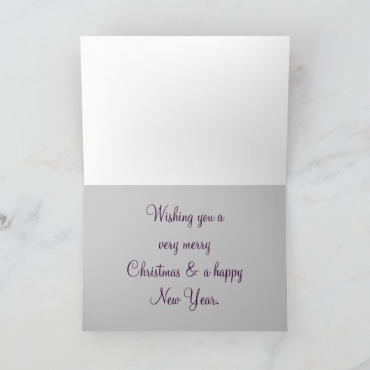 Prettige feestdagen (plural:) Paarse Groene (Binnen)