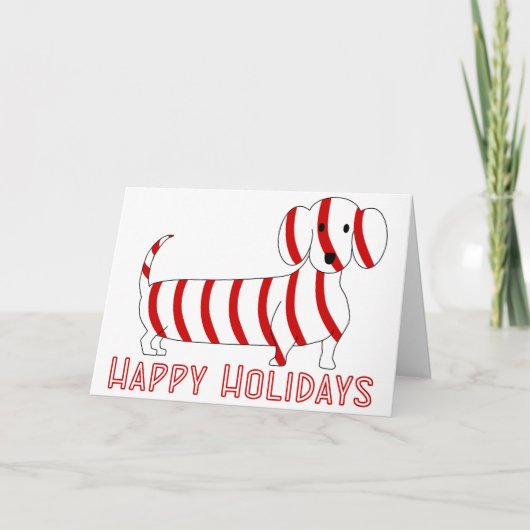 Prettige feestdagen (plural:) Tekkel Kaart (Voorkant)