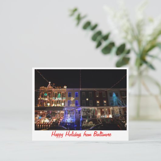 Prettige feestdagen (plural:) van Baltimore (Staand voorkant)