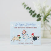 Prettige feestdagen (plural:) Van het Bedrijfs (Staand voorkant)