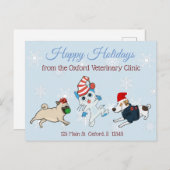 Prettige feestdagen (plural:) Van het Bedrijfs (Voorkant / Achterkant)