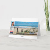 Prettige feestdagen (plural:) van het Strand Kaart (Achterkant)