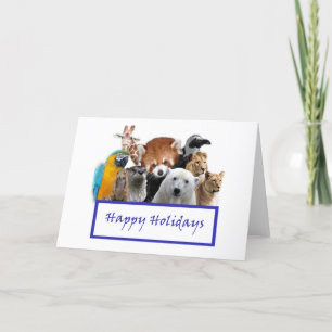 Prettige feestdagen (plural:) van onze Dierentuin! Kaart