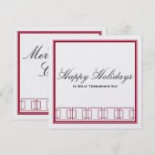 Prettige feestdagen (plural:) versus Vrolijke Feestdagenkaart (Voorkant / Achterkant)