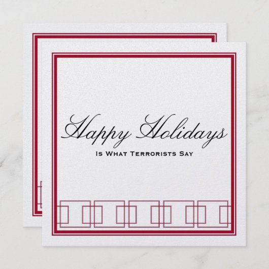 Prettige feestdagen (plural:) versus Vrolijke Feestdagenkaart (Voorkant / Achterkant)