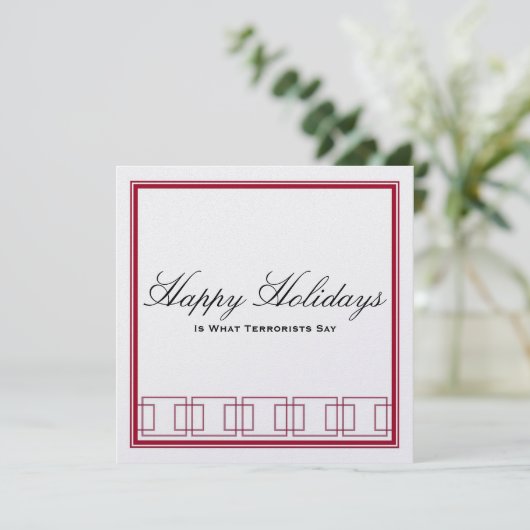 Prettige feestdagen (plural:) versus Vrolijke Feestdagenkaart (Staand voorkant)