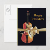 Prettige feestdagen (plural:) Viool (Voorkant / Achterkant)