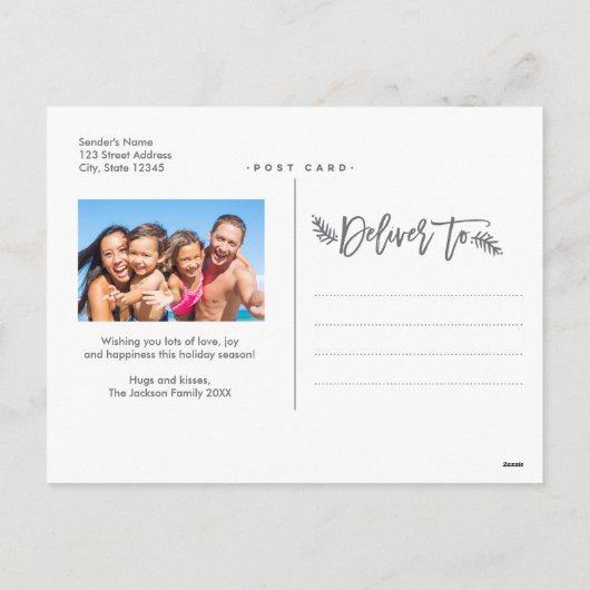 Prettige feestdagen (plural:) voorzag de Volledige (Achterkant)