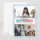 Prettige feestdagen (plural:) Wensen x4 Feestdagenkaart (Voorkant / Achterkant)