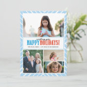 Prettige feestdagen (plural:) Wensen x4 Feestdagenkaart (Staand voorkant)