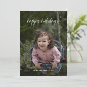 Prettige feestdagen (plural:) wenst de Vakantie Feestdagenkaart (Staand voorkant)