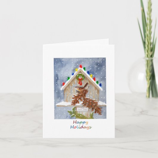 Prettige feestdagen (plural:) Winterkoninkje (Voorkant)