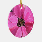 prettige feestdagen Poinsettia Keramisch Ornament (Rechts)