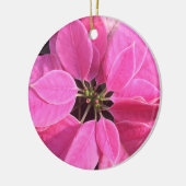 prettige feestdagen Poinsettia Keramisch Ornament (Links)
