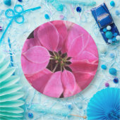 prettige feestdagen Poinsettia Papieren Bordje (Feest)