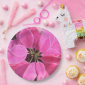 prettige feestdagen Poinsettia Papieren Bordje (Feest)