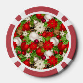 Prettige feestdagen Poker Chips (Achterkant)