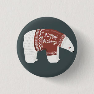 prettige feestdagen Polar Beer Button