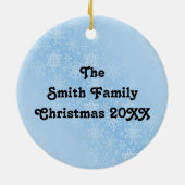 prettige feestdagen Polar Beer Penguin Round Ornam Keramisch Ornament (Achterkant)