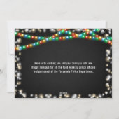 Prettige feestdagen Politie | Kerststijl op maat Feestdagenkaart (Achterkant)