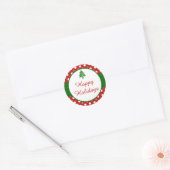 Prettige feestdagen Polka Dot Kerstboom Stickers (Envelop)