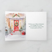 Prettige feestdagen Portaal voor Kerstmis (Binnen)