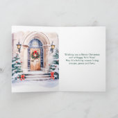 Prettige feestdagen Portaal voor Kerstmis (Binnen)