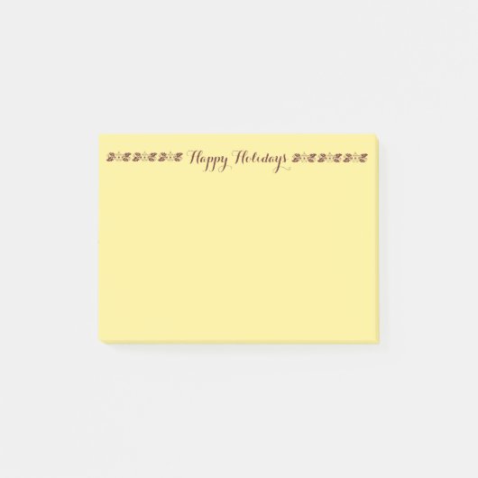 prettige feestdagen Post-it® notes van RoseWrites (Voorkant)