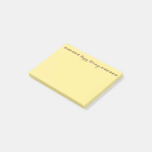 prettige feestdagen Post-it® notes van RoseWrites (Schuin)