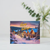  Prettige feestdagen post Kaart (Staand voorkant)