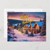  Prettige feestdagen post Kaart (Voorkant / Achterkant)