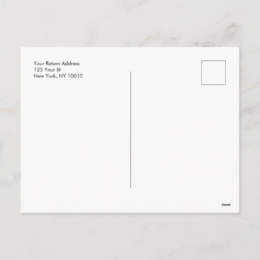 Prettige feestdagen post Kaart (Achterkant)