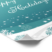 prettige feestdagen poster (Hoek)