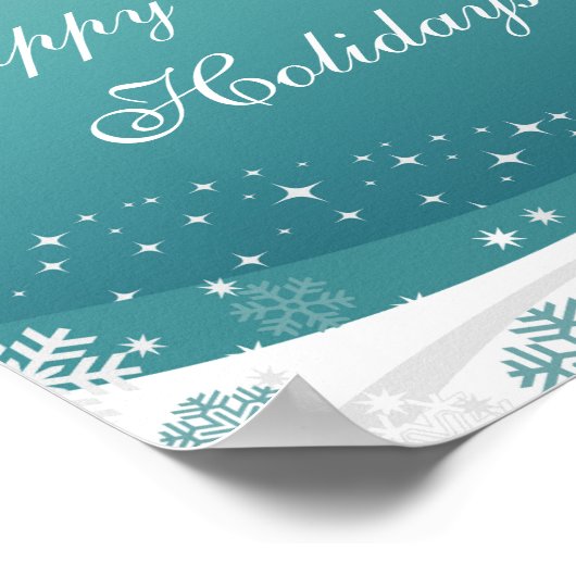 prettige feestdagen poster (Hoek)