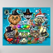 prettige feestdagen poster (Voorkant)