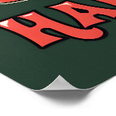 Prettige feestdagen Poster – Retro kerstdecor (Hoek)