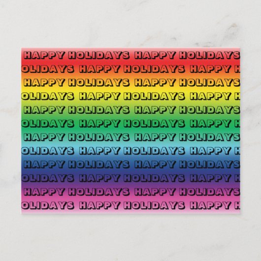 prettige feestdagen ""Pride lgbtq regenboog kleure Briefkaart (Voorkant)