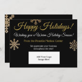 prettige feestdagen Professional Custom Visitekaar Feestdagenkaart (Voorkant / Achterkant)