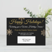 prettige feestdagen Professional Custom Visitekaar Feestdagenkaart (Staand voorkant)