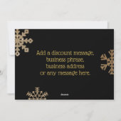 prettige feestdagen Professional Custom Visitekaar Feestdagenkaart (Achterkant)