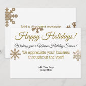 Prettige feestdagen Professioneel aangepast Visite Feestdagenkaart (Voorkant / Achterkant)