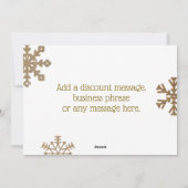 Prettige feestdagen Professioneel aangepast Visite Feestdagenkaart (Achterkant)